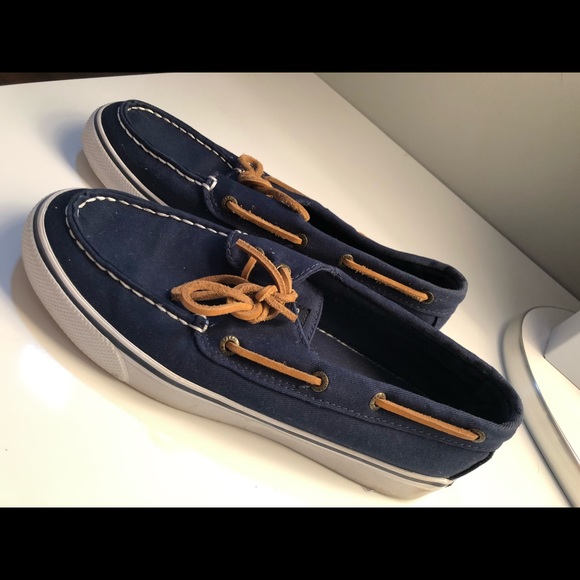 UNIQUE NAVY BLUE SPERRY TOP-SIDERS - Picture 2 of 5